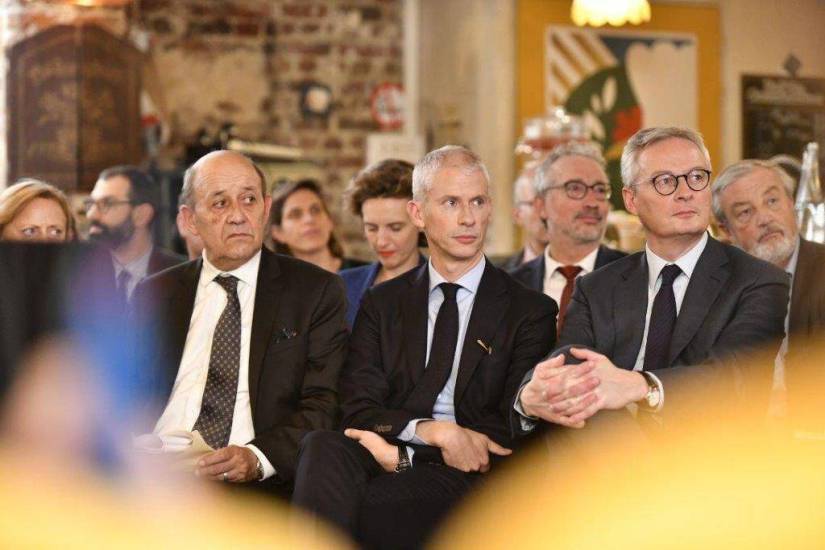 Jean-Yves le Drian, Franck Riester et Bruno le Maire