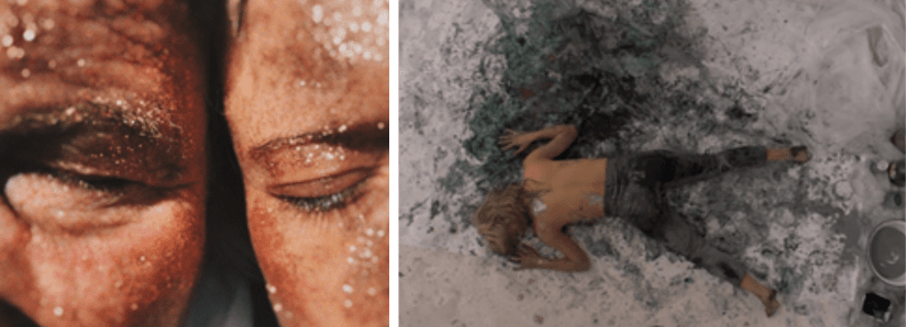 Photographies de Caroline Jaubert, artiste chorégraphe accompagnée de son père