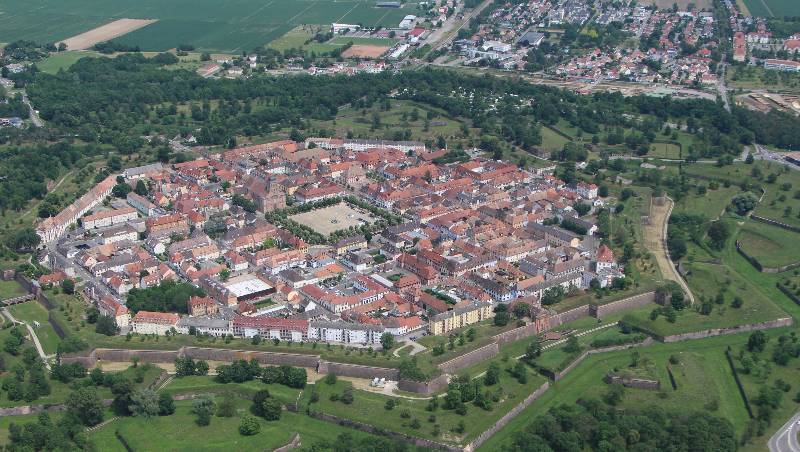 Neuf-Brisach, vue aérienne