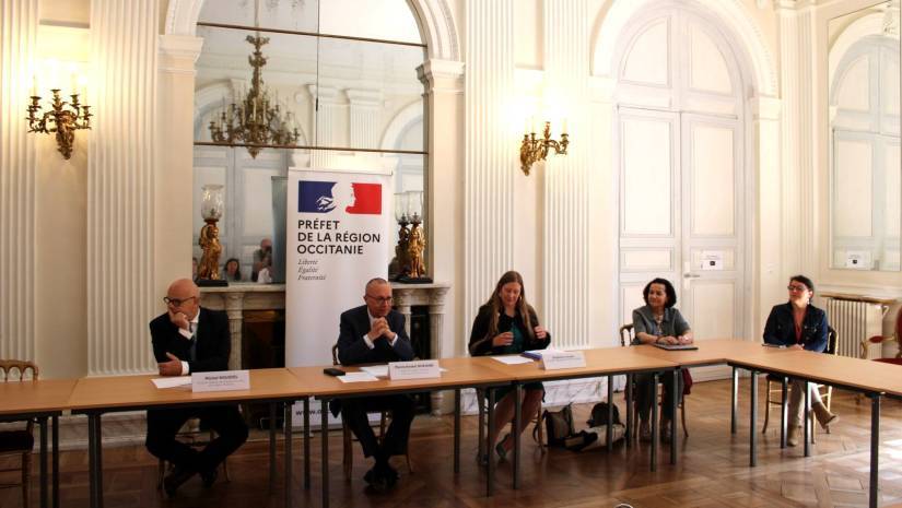 Point presse à la préfecture de région