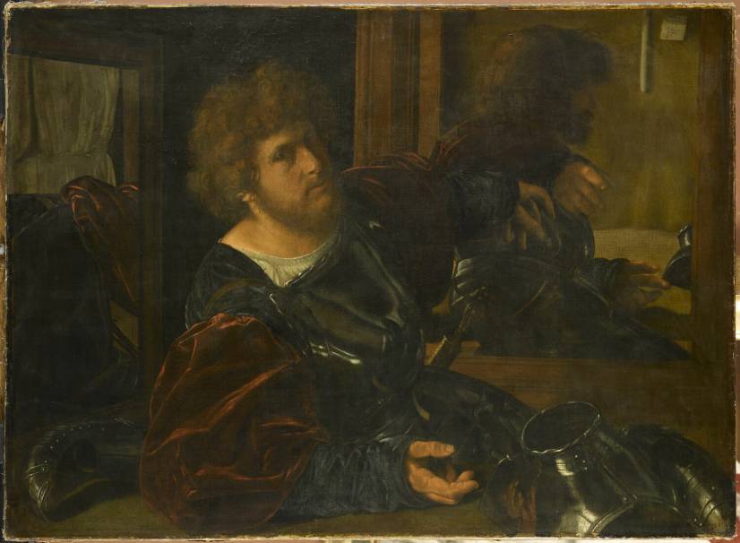 Ecole de Savoldo Giovanni Gerolamo, Autoportrait, dit autrefois portrait de Gaston de Foix, huile sur toile, 16e siècle, Paris, musée du Louvre 2019 RMN-Grand Palais (musée du Louvre) / Franck Raux