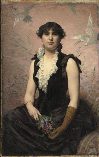 Debat-Ponsan Edouard, Madame Edouard Debat-Ponsan, huile sur toile, 1885, Paris, musée d'Orsay. Cliché RMN-GP Arnaudet