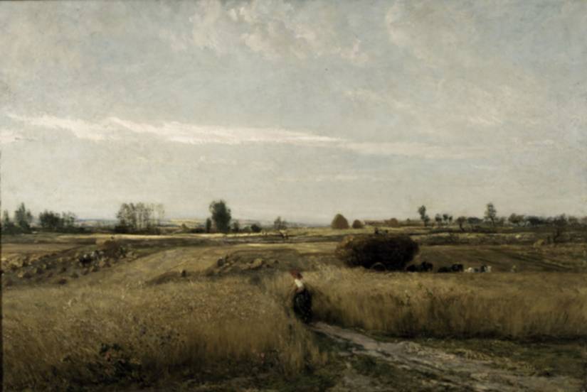 peinture paysage champ