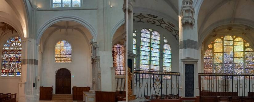 Création de vitraux par la Manufacture Vincent-Petit dans l'église d'Ervy-le-Châtel (Aube)