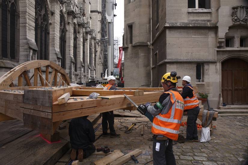 Notre-Dame de Paris avril 2019 : opération d’urgence et sécurisation de l’édifice  © David Bordes / DRAC Île-de-France