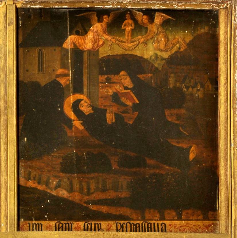 Un des panneaux du tableau.