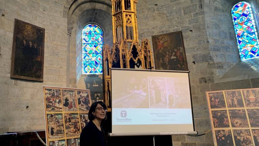 Présentation de l'étude lors du départ des panneaux par Manon Vidal