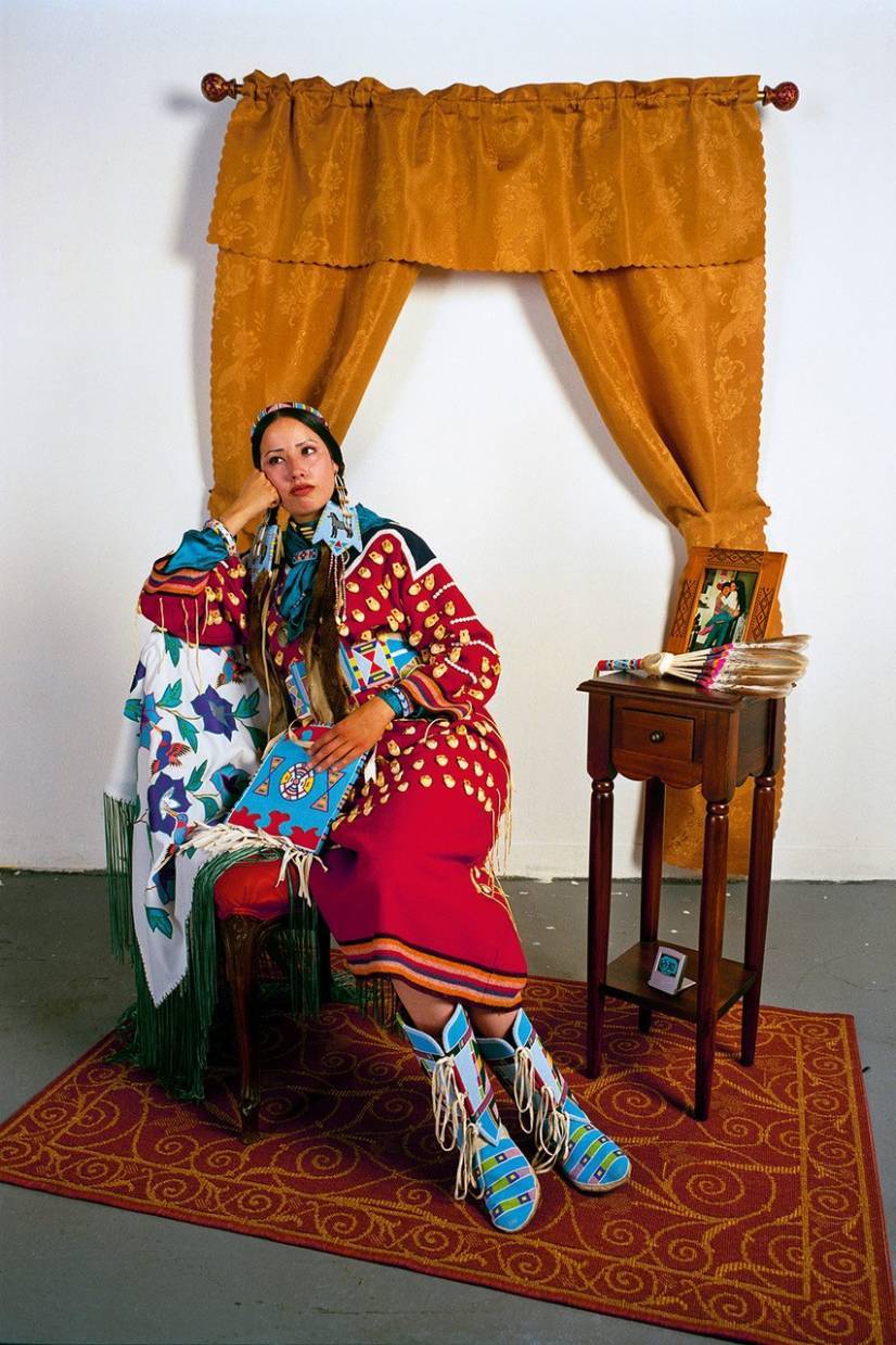 Wendy Red Star, Indian Woman Sitting (2005) Aperture.jpg