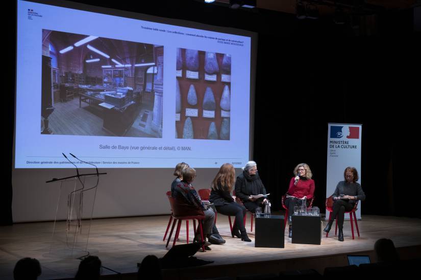 Les Rencontres des musées de France « Les 20 ans de la Loi musées de France », Paris, musée d'Orsay, 12/12/2022. Troisième table ronde / Cliché : ministère de la Culture, Didier Plowy