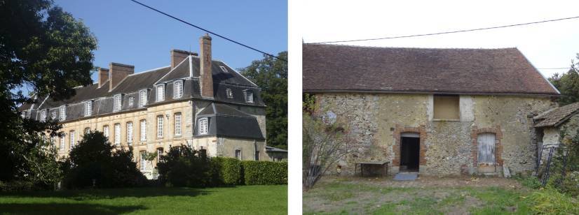 La Noue (Marne) - Château et grange