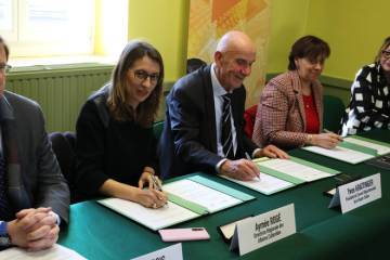 Signature de la conveniton tripartite de développement culturel de la Haute-Saône le 4 avril 2023