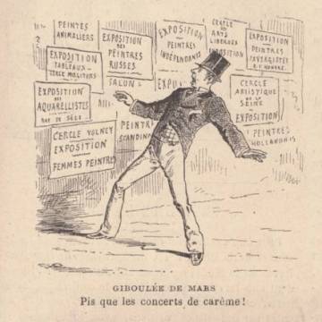 Jules Joseph Georges Renard dit Draner, « GIBOULÉE DE MARS », « Le Monde Illustré », 15 avril 1882, BnF