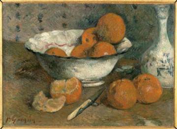 Paul Gauguin, « Oranges, nature morte », huile sur toile, 33 x 46 cm, Rennes, musée des beaux-arts/cliché : RMN-GP