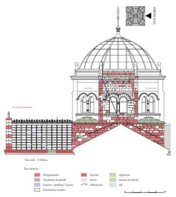 Cartographie de l’état sanitaire du dôme angélique de la cathédrale du Puy-en-Velay