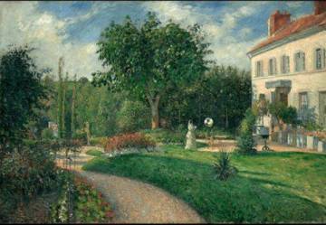 Camille Pissarro, « Jardin des Mathurins, à Pontoise », 1876, huile sur toile, 113.4 x 165.4 cm, Kansas City, The Nelson-Atkins Museum of Art