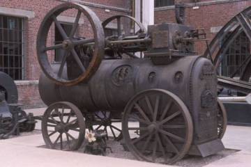 Robey & cie, Locomobile à vapeur, acier, 1916, Lewarde, centre historique minier © DECOTTIGNIES Régis (Photographe) ; © ACMNPDC