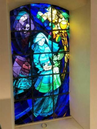 Photo d'un vitrail de l'église de Saint-Léger