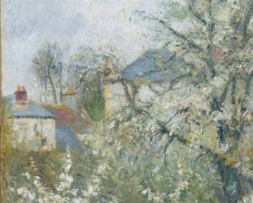 Pissarro, Potager et arbres en fleurs. Printemps, Pontoise (détail), huile sur toile, 1877, exposé à la 4ème exposition impressionniste de 1879, Paris, musée d'Orsay © Pascale Néri ; Réunion des musées nationaux - utilisation soumise à autorisation