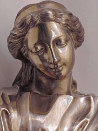 Vierge de procession (argent fondu, 1837-1839, 83 cm). Classée au titre des monuments historiques (06.02.1958) - Crédits DRAC Grand Est