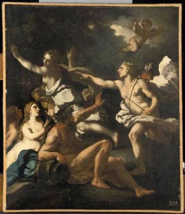 Nicola Maria Rossi, Apollon et Daphné, 1ère moitié 18e siècle, Dijon, Musée Magnin, © Franck Raux, Réunion des musées nationaux