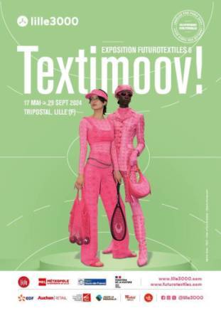Photo 4 : Affiche officielle de l’exposition Textimoov ! au tripostal à Lille.