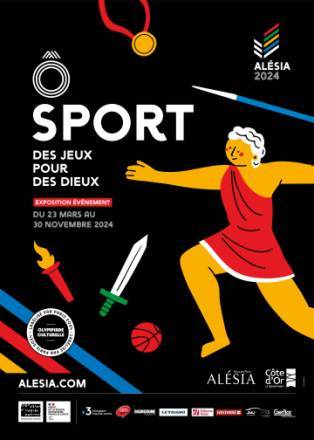 Affiche de l'exposition « Ô sport, des jeux pour des dieux »