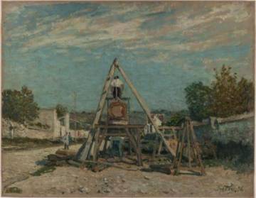 Alfred Sisley, « Les scieurs de long », 1876, huile sur toile, 51 x 65,5, Petit Palais, musée des beaux-arts de la ville de Paris