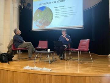 Michel Rotterdam, chef du service culture et jeunesse du Département de l’Ardèche et Flore Vigné, docteure en géographie et chargée de mission action culturelle et patrimoniale du Département de l’Ardèche