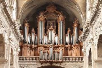 Cathédrale de Nancy, orgue de tribune, le buffet
