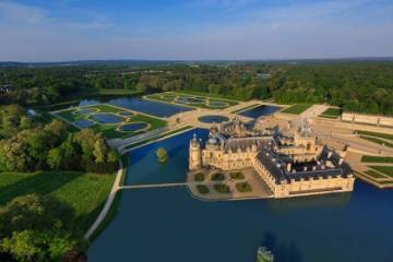 Château de Chantilly - vue aérienne