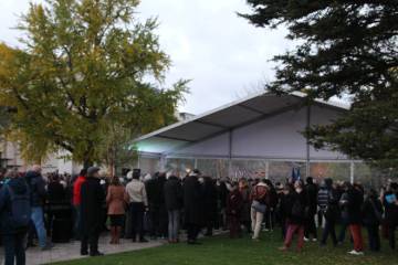 Inauguration de la table de banquet-hommage à Jean Zay