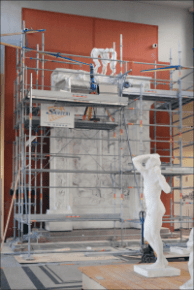 La numérisation 3D de la Porte de l'Enfer (musée Rodin)
