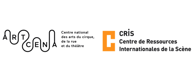logos ARTCENA - Centre national des arts du cirque, de la rue et du théâtre / CRIS - Centre de ressources international de la scène