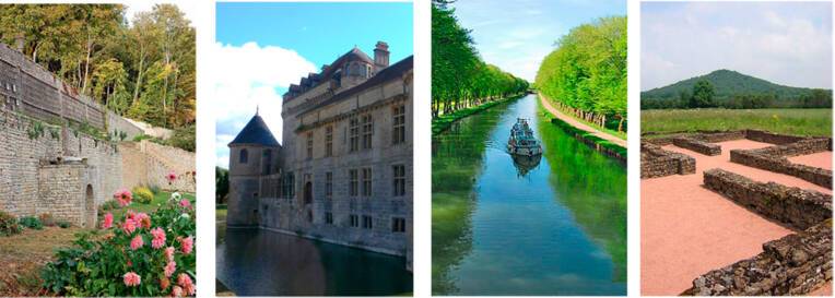 Enceinte fortifiée de Montsaugeon, Château du Pailly, Canal entre Champagne et Bourgogne et Villa d'Andilly-en-Bassigny