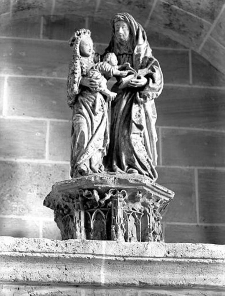 02 - Laon - église Saint-Martin, groupe sculpté, bien volé identifié en 2019 dans une vente publique en Belgique (voir page 24 du bilan)