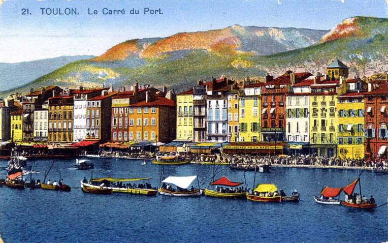 Carte postale. Ancien front de mer