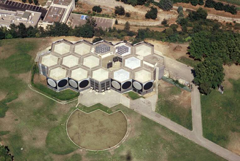 Fondation Vasarely - Aix-en-Provence, reproduction vue aérienne