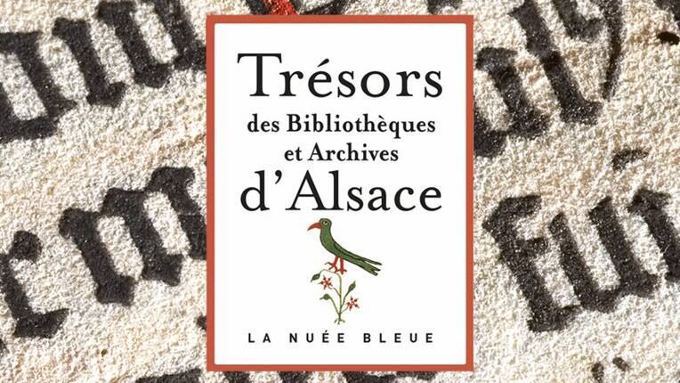 Trésors des bibliothèques et archives d'Alsace - détail de la couverture