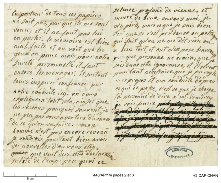 Lettre de Marie-Antoinette