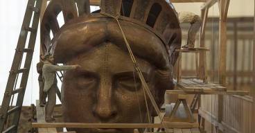 Centre national des arts et métiers, Maquette de la tête en cuivre de la statue de la Liberté / André Alliot