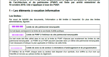 Fiche pratique - La légende des plans de valorisation de l'architecture et du patrimoine