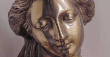 Vierge de procession (argent fondu, 1837-1939, 83 cm). Classée au titre des monuments historiques (06.02.1958) - Crédits DRAC Grand Est