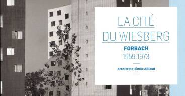 Vue en noir et blanc de la cité du Wiesberg conçue par l'architecte Emile Aillaud
