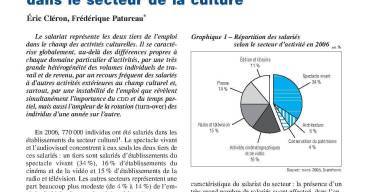 L’emploi salarié dans la culture 2007