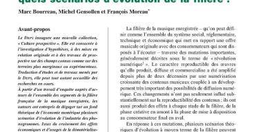 Musique enregistrée et numérique : quels scénarios d’évolution de la filière ? 