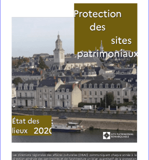 Couverture du bilan : Protection des sites patrimoniaux - État des lieux 2020