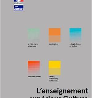 Couverture de la brochure L'enseignement supérieur Culture, édition 2019-2020