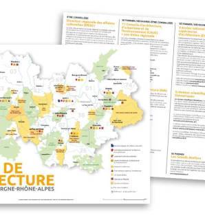 Carte des acteurs de l’architecture en Auvergne-Rhône-Alpes