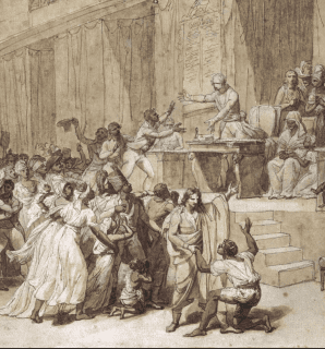 L’ABOLITION DE L'ESCLAVAGE PAR LA CONVENTION, LE 16 PLUVIÔSE AN II / 4 FÉVRIER 1794.   MONSIAU Nicolas André (1754 - 1837) © Photo RMN-Grand Palais - Bulloz