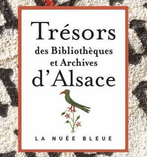 Trésors des bibliothèques et archives d'Alsace - détail de la couverture